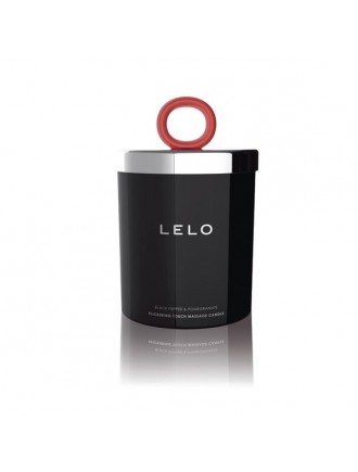 Масажна свічка LELO Massage Candle Black Pepper & Pomegranate, соєвий віск, 36 годин горіння