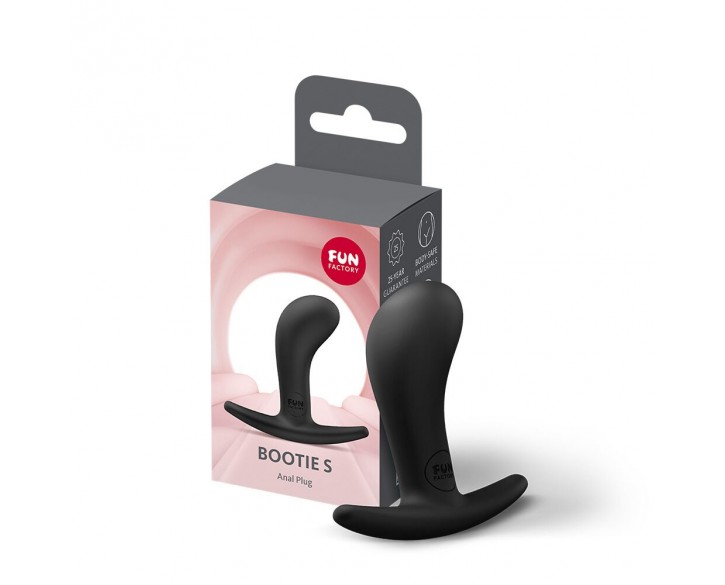 Анальна пробка Fun Factory BOOTIE S Black, діаметр 2,8 см, тонкий обмежувач