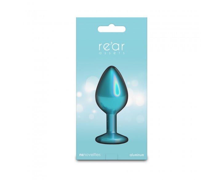 Анальна пробка NS Novelties Rear Assets - Iridescent Teal - Medium - Teal
