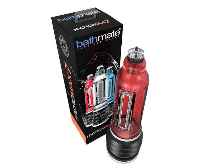 Гідропомпа Bathmate Hydromax 7 Red (X30), для члена довжиною від 12,5 до 18 см, діаметр до 5 см