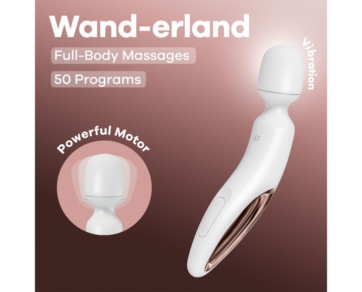 Вібромасажер Satisfyer Wand-erland (White/Rosegold)