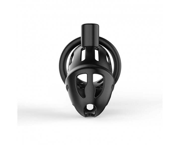 Клітка для пеніса LOCKINK SEVANDA Plastic Penis Chastity Cage, чорна, 3 кільця різних розмірів
