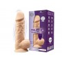 Фалоімітатор з вібрацією SilexD Norman Vibro Flesh (Model 1 size 8,5") + LRS, діаметр 5 см