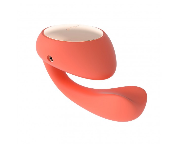 Смарт-вібратор LELO Ida Wave Coral Red, вагінально-кліторальний, технологія WaveMotion, 2 мотори