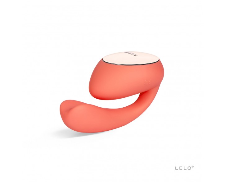 Смарт-вібратор LELO Ida Wave Coral Red, вагінально-кліторальний, технологія WaveMotion, 2 мотори