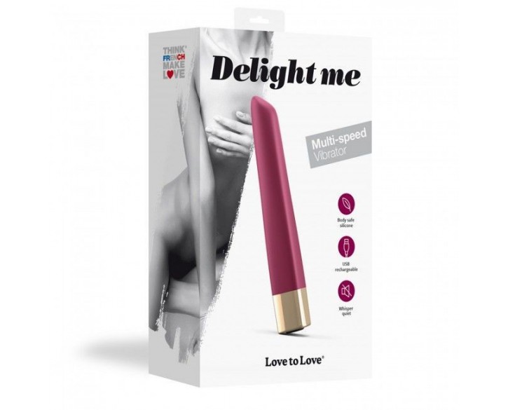 Потужний мінівібратор Love To Love Delight Me Prune з м'яким кінчиком, 16 режимів роботи