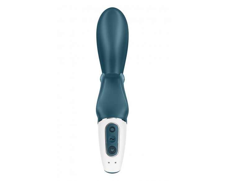 Смартвібратор-кролик Satisfyer Hug Me Bluegrey, 2 мотори, діаметр 4,2см, широка кліторальна частина