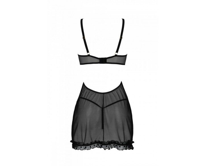 Пеньюар MARINA CHEMISE black L/XL - Passion