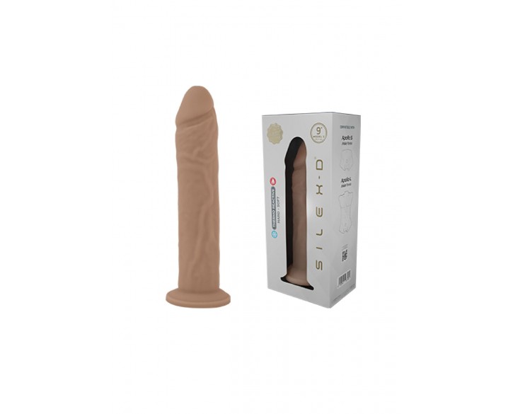 Фалоімітатор SilexD Oscar Flesh (MODEL 2 size 9in) Liquid Silicone підходить для Apollo