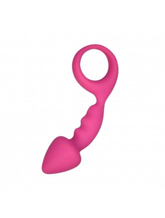 Анальна пробка Adrien Lastic Budy Pink із стимулюючою ніжкою, макс. діаметр 2,5 см