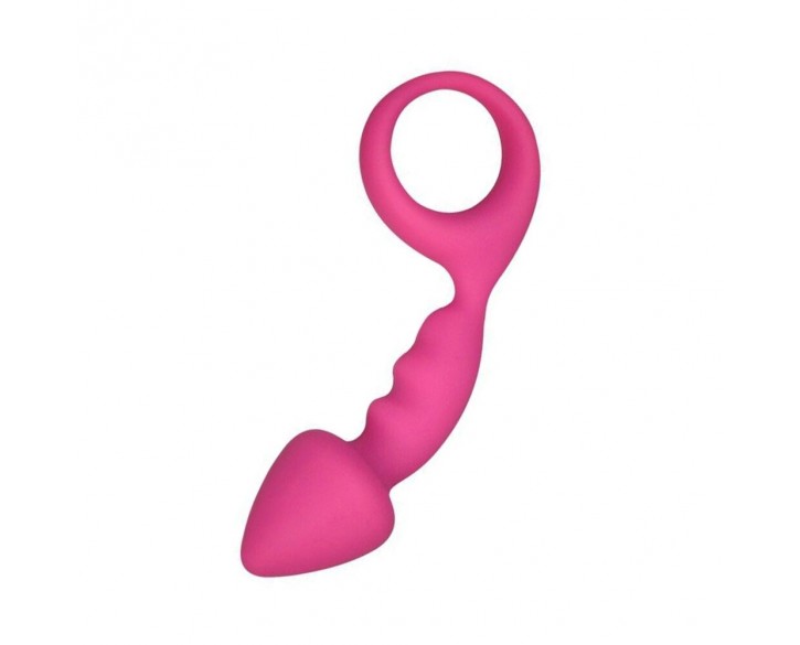 Анальна пробка Adrien Lastic Budy Pink із стимулюючою ніжкою, макс. діаметр 2,5 см