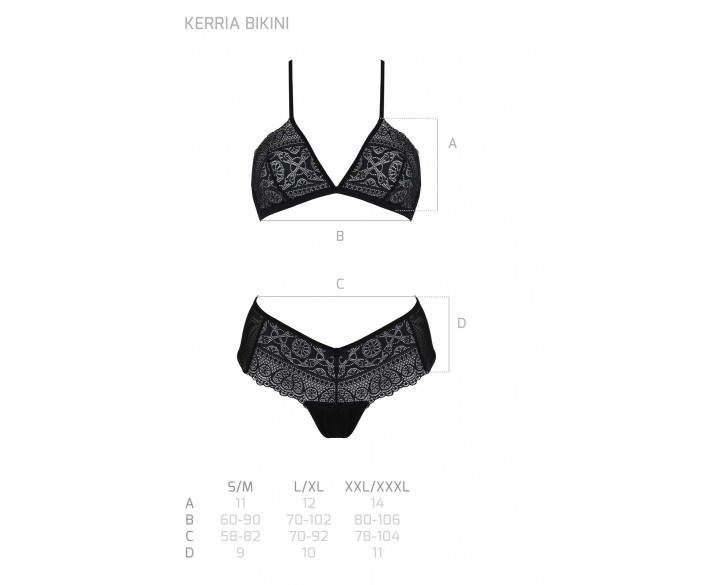 Комплект Passion KERRIA BIKINI black L/XL - ECO Passion