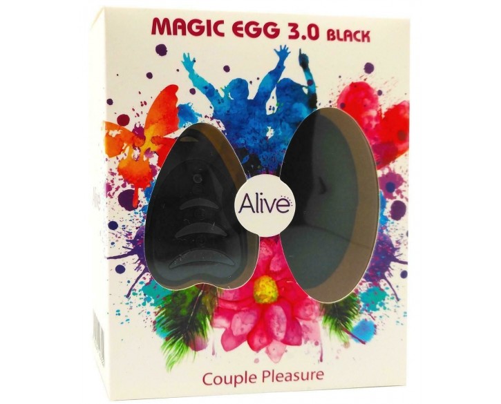 Віброяйце Alive Magic Egg 3.0 Black із пультом ДУ