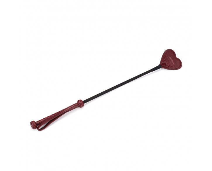 Ляскалка Liebe Seele Wine Red Riding Crop with Heart-Shape Tip