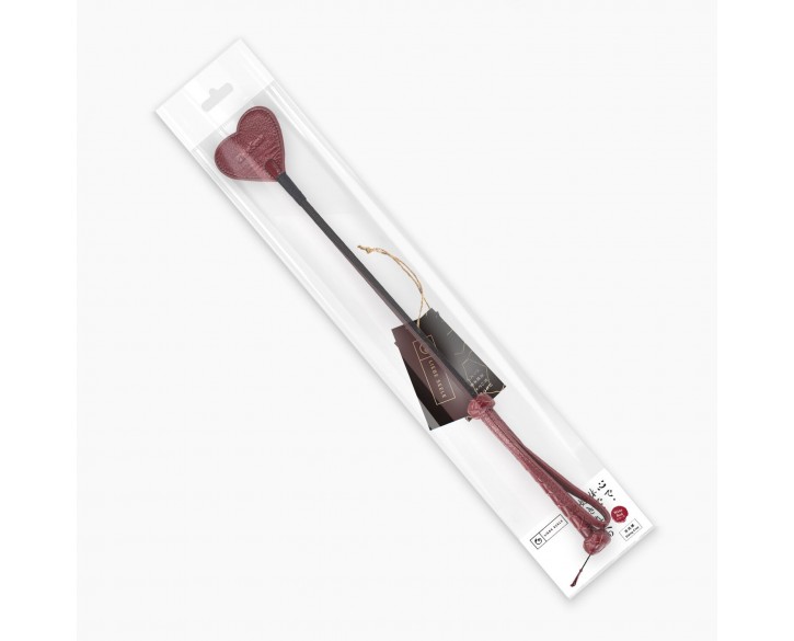 Ляскалка Liebe Seele Wine Red Riding Crop with Heart-Shape Tip