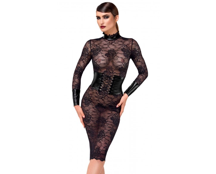 Сукня Noir Handmade F375 Noirelle Lace Corset Midi dress M