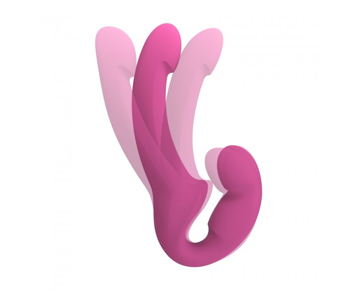 Безремінний страпон Fun Factory SHARE LITE blackberry, регульований, полегшена модель