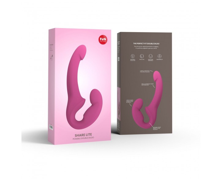 Безремінний страпон Fun Factory SHARE LITE blackberry, регульований, полегшена модель