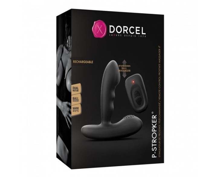 Масажери простати Dorcel P-Stroker з пультом ДК, підігрівом і прицільним масажем, два мотори