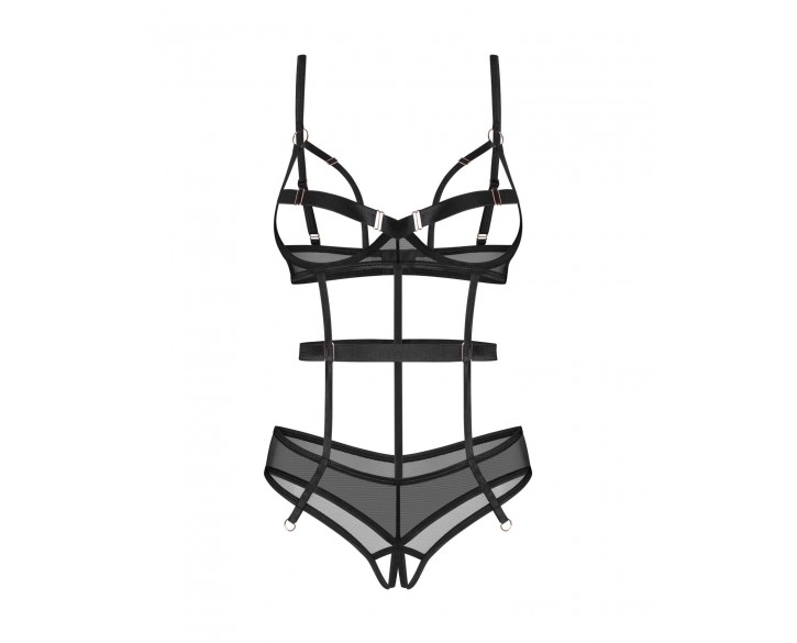 Боді Obsessive Euridia crotchless teddy XS/S