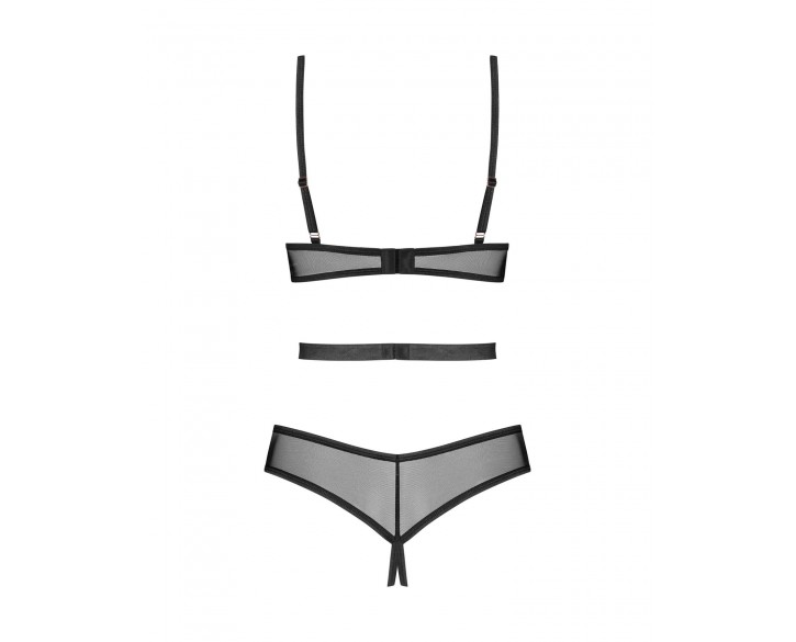 Боді Obsessive Euridia crotchless teddy XS/S