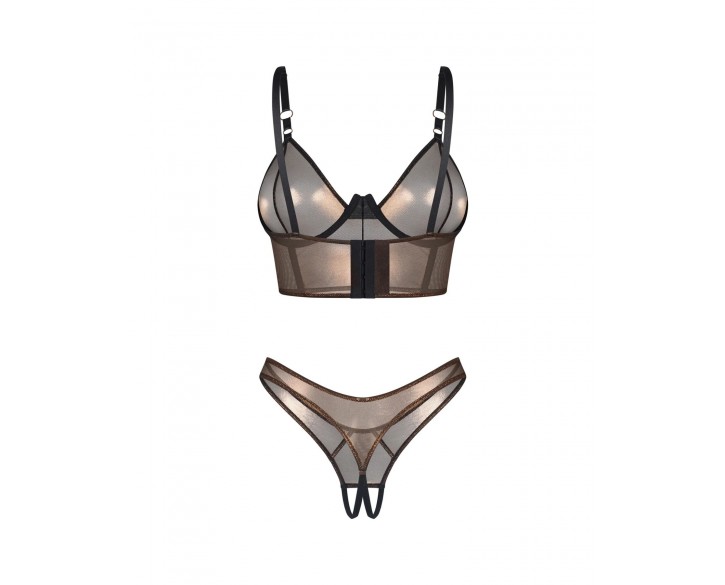 Комплект Obsessive Soranna top & crotchless thong S/M