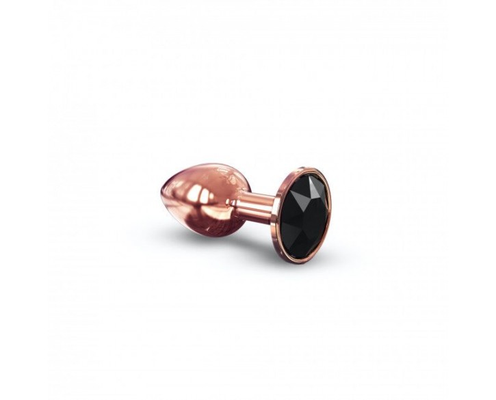 Металева анальна пробка із прикрасою у вигляді кристалу Dorcel - Diamond Plug Rose Gold S