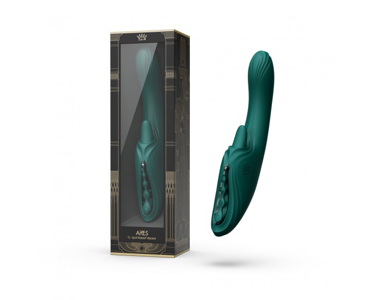 Вібратор-кролик Zalo Ares Turquoise Green