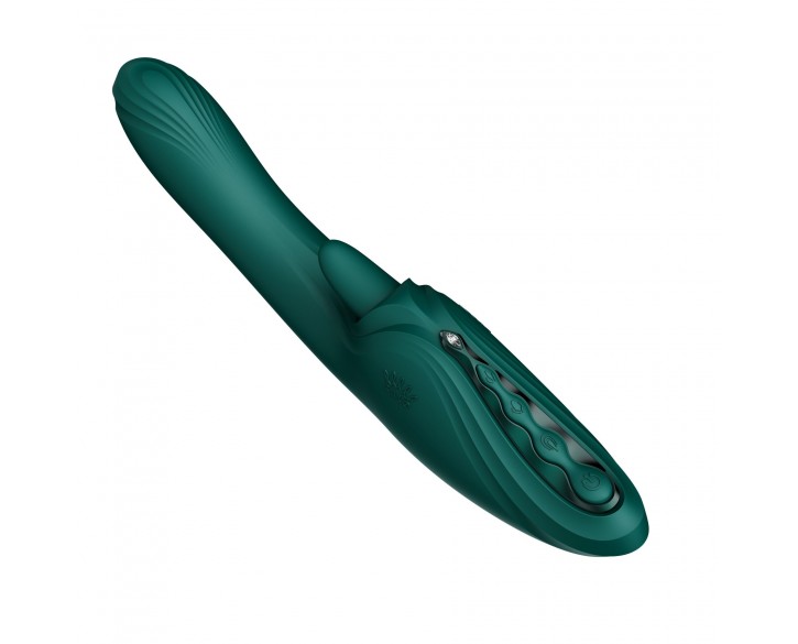 Вібратор-кролик Zalo Ares Turquoise Green