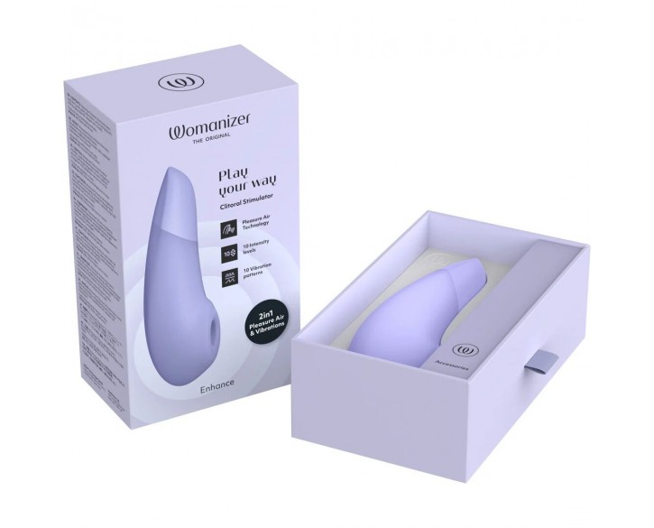 Вакуумний кліторальний стимулятор Womanizer Enhance Lilac