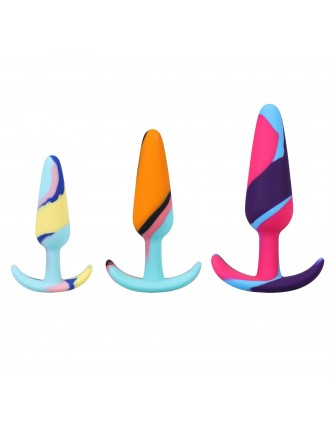 Набір анальних пробок Doc Johnson Mood Naughty 1 Kaleidoscope Trainer Set