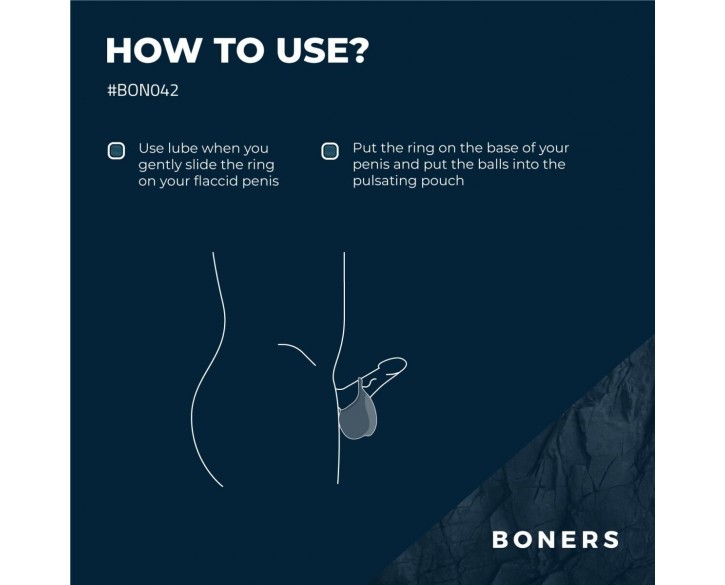 Ерекційне кільце Boners Stimulating Ball Pouch