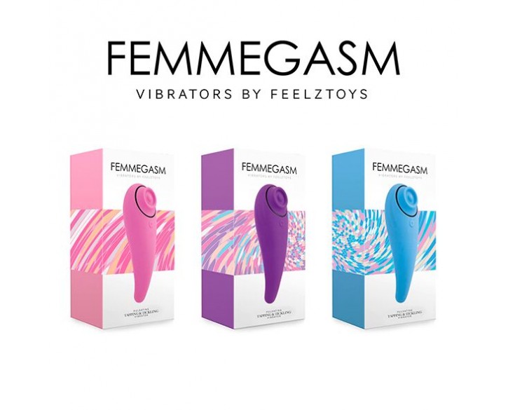 Пульсатор для клітора плюс вібратор FeelzToys - FemmeGasm Tapping & Tickling Vibrator Pink