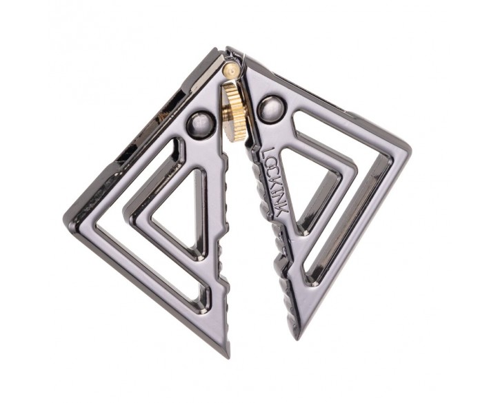 Затискачі для сосків з важкою підвіскою LOCKINK Adjustable Nipple Clamps with Heavy Pendant - Grey