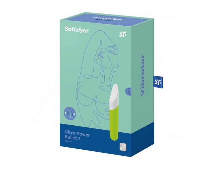 Мінівібратор із гнучким язичком Satisfyer Ultra Power Bullet 7 Green