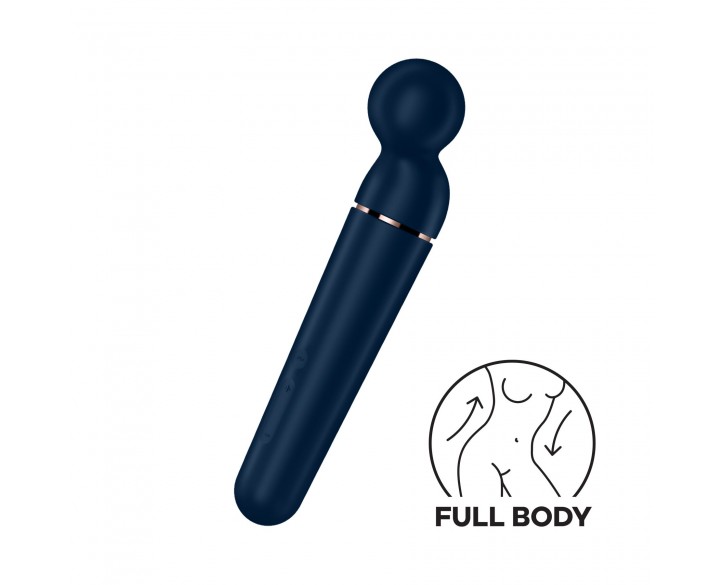 Вібромасажер Satisfyer Planet Wand-er Blue/Rosegold