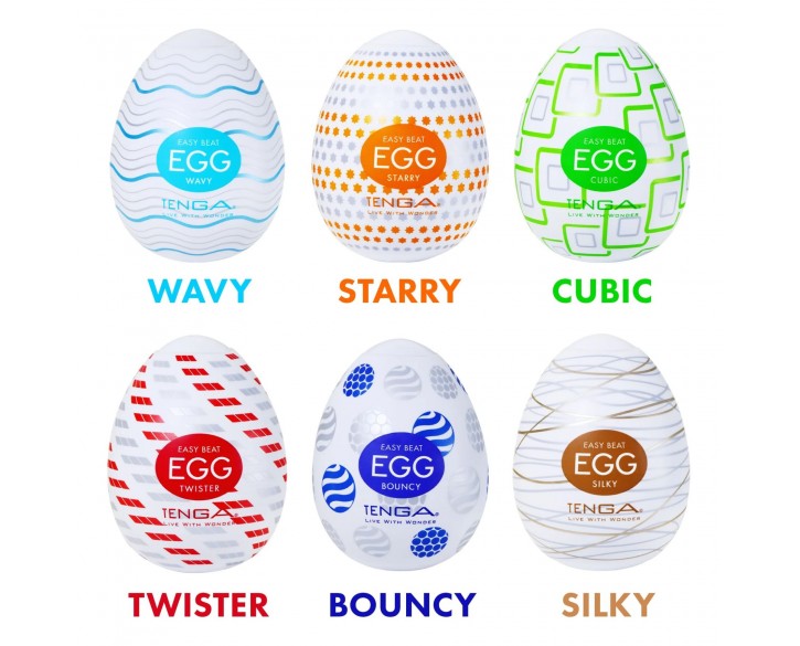 Набір мастурбаторів-яєць Tenga Egg Variety Pack - Standard (6 шт)