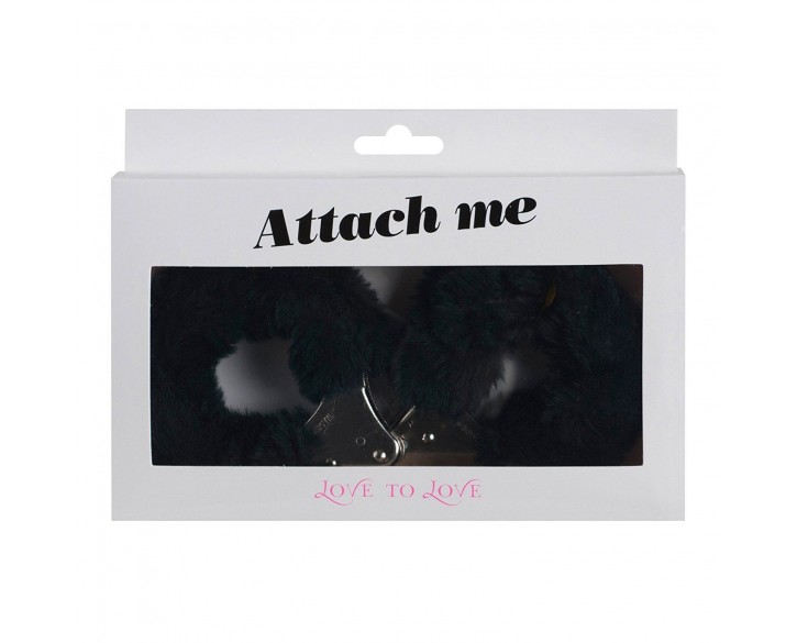 Наручники з плюшевою обробкою Love To Love ATTACH ME Black