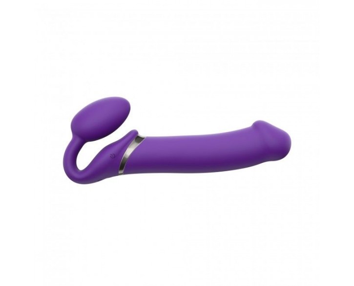 Безремінний страпон з вібрацією Strap-On-Me Vibrating Violet XL, діам. 4,5 см, пульт ДК, регульовани