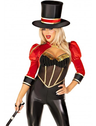 Костюм циркачки Leg Avenue Circus Ringmaster Diva Catsuit M