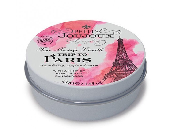 Масажна свічка Petits Joujoux - Paris - Vanilla and Sandalwood (43 мл) з афродизіаками