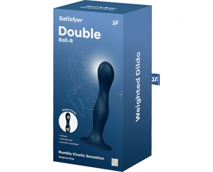 Дилдо Satisfyer Double Ball-R Dark Blue