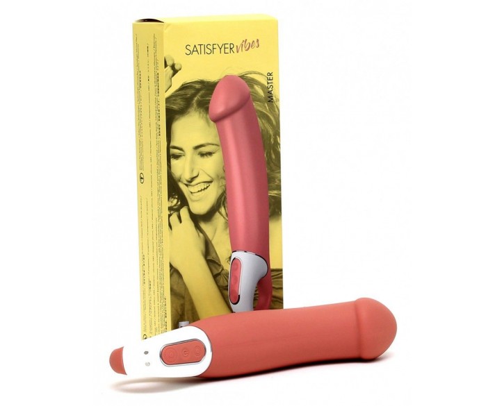 Потужний вібратор Satisfyer Vibes Master, гнучкий літій силікон, 12 режимів роботи, діаметр 46 мм