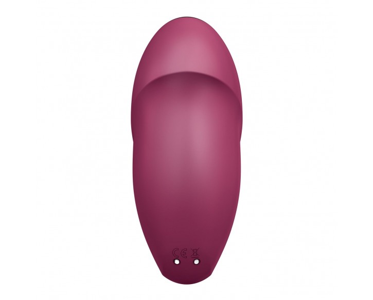 Вібростимулятор-пульсатор Satisfyer Tap & Climax 1 Red, ефект постукування пальцем, 2 мотори