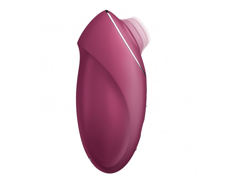 Вібростимулятор-пульсатор Satisfyer Tap & Climax 1 Red, ефект постукування пальцем, 2 мотори