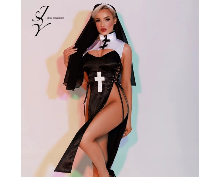 Еротичний костюм черниці JSY 5950 One Size