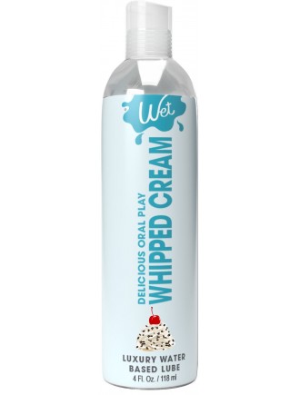 Лубрикант на водній основі Wet Oral Play Whipped Cream (118 мл), їстівний, без цукру