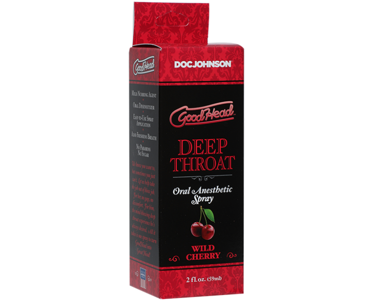 Спрей для мінету Doc Johnson GoodHead DeepThroat Spray - Wild Cherry 59 мл для глибокого мінету