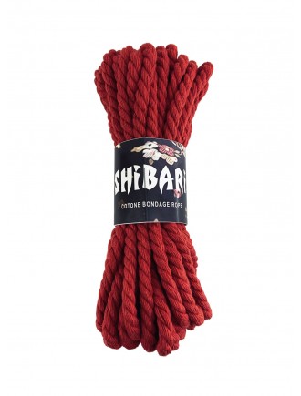 Бавовняна мотузка для шібарі Feral Feelings Shibari Rope, 8 м червона