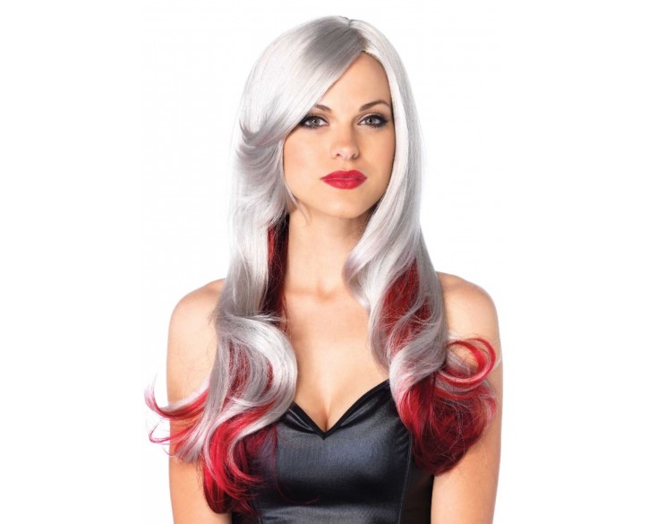 Leg Avenue Allure Multi Color Wig Grey/Red